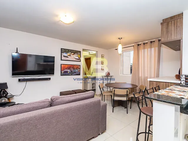 Apartamento com 60m² 2 quartos e 1 banheiro, à venda, no bairro Fazendinha em Curitiba