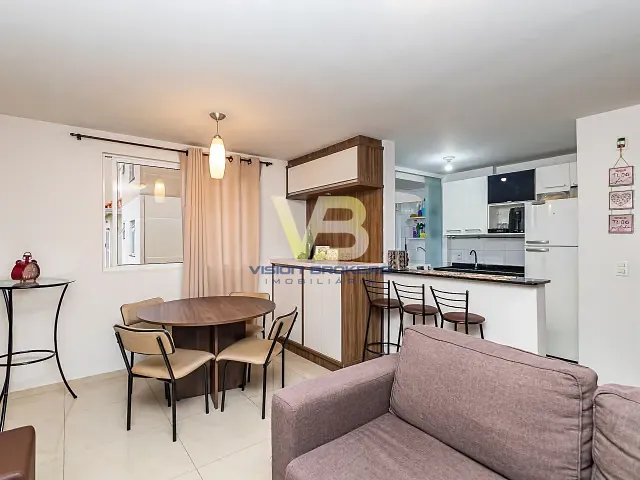 Apartamento com 60m² 2 quartos e 1 banheiro, à venda, no bairro Fazendinha em Curitiba