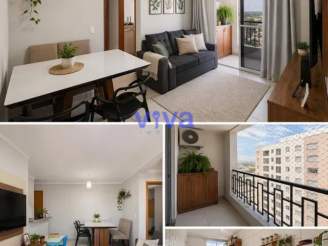 Apartamento 2 quartos e 2 banheiros, à venda, no bairro Parque Amazônia em Goiânia