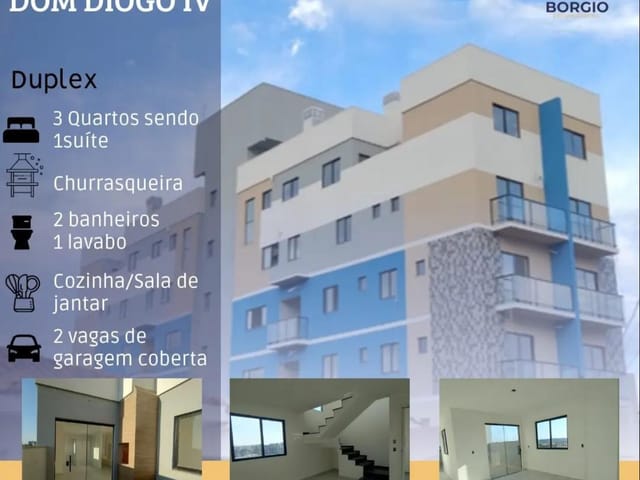 Apartamento 3 quartos e 2 banheiros, à venda, no bairro Bom Jesus em São José dos Pinhais