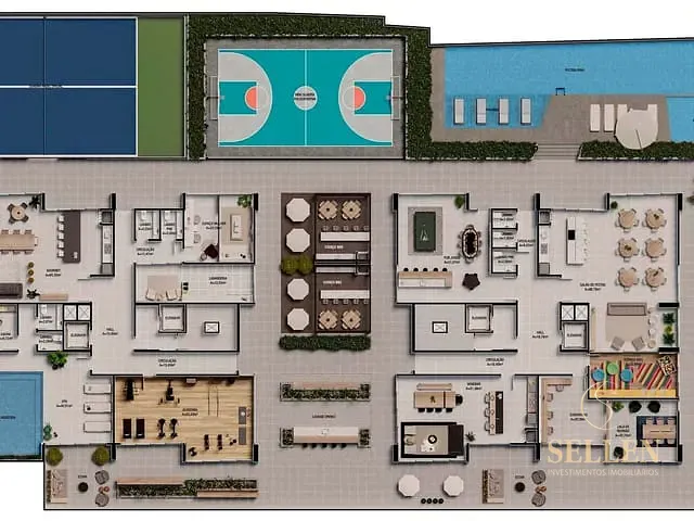 Apartamento 3 quartos e 3 banheiros, à venda, no bairro Praia Brava de Itajaí em Itajaí