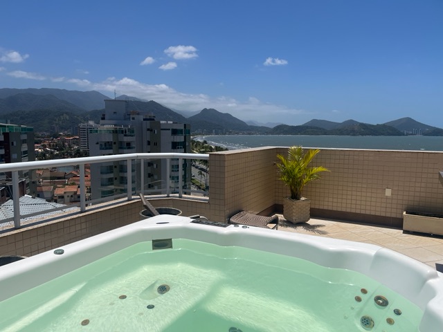 Foto do Apartamento - Cobertura frente mar à venda, com 02 vagas de garagem e 02 suites master, na praia do Indaiá, em Caraguatatuba, SP | Innova Imobiliária