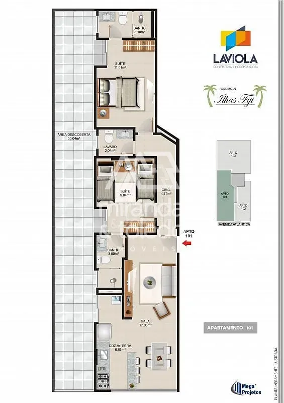 Apartamento, 2 quartos, 10 m² - Foto 3