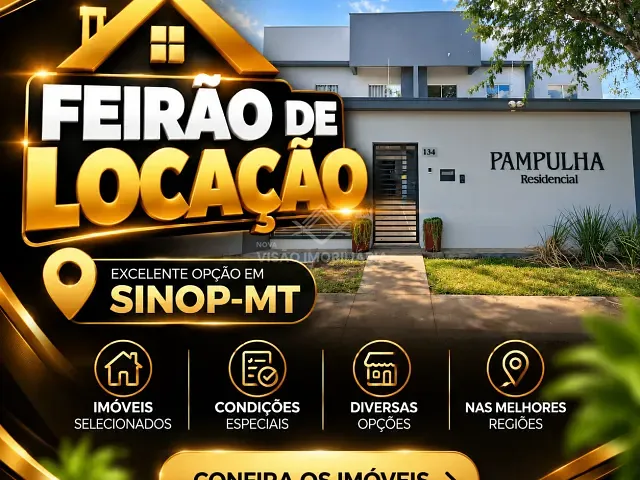 Apartamento 2 quartos e 1 banheiro, para alugar, no bairro Jardim Belo Horizonte em Sinop