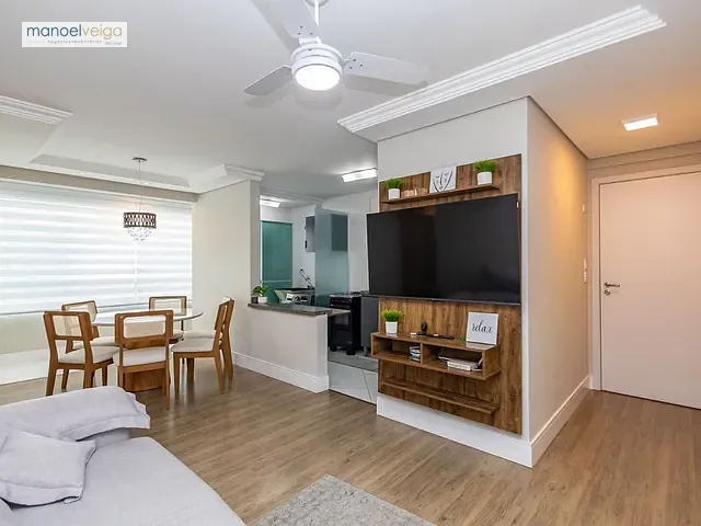 Apartamento com 108m² 3 quartos e 2 banheiros, para alugar, no bairro Bacacheri em Curitiba