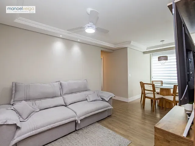 Apartamento com 108m² 3 quartos e 2 banheiros, para alugar, no bairro Bacacheri em Curitiba