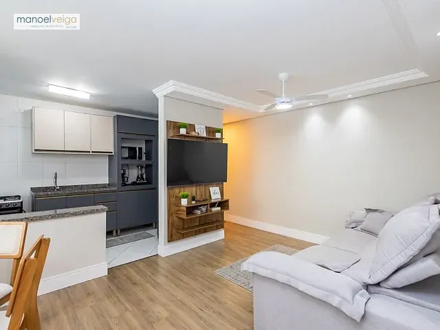 Apartamento com 108m² 3 quartos e 2 banheiros, para alugar, no bairro Bacacheri em Curitiba