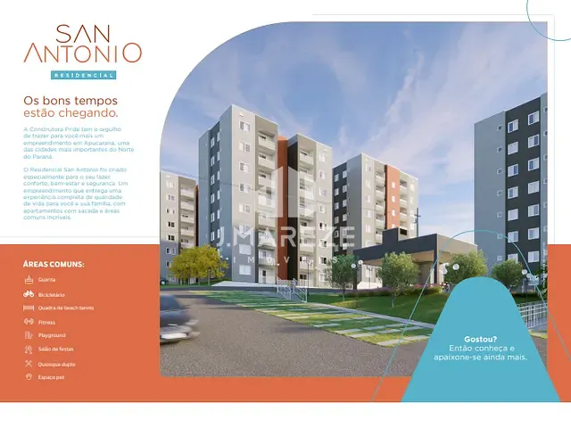 Apartamento 2 quartos e 1 banheiro, à venda, no bairro Núcleo Habitacional Papa João Paulo I em Apucarana