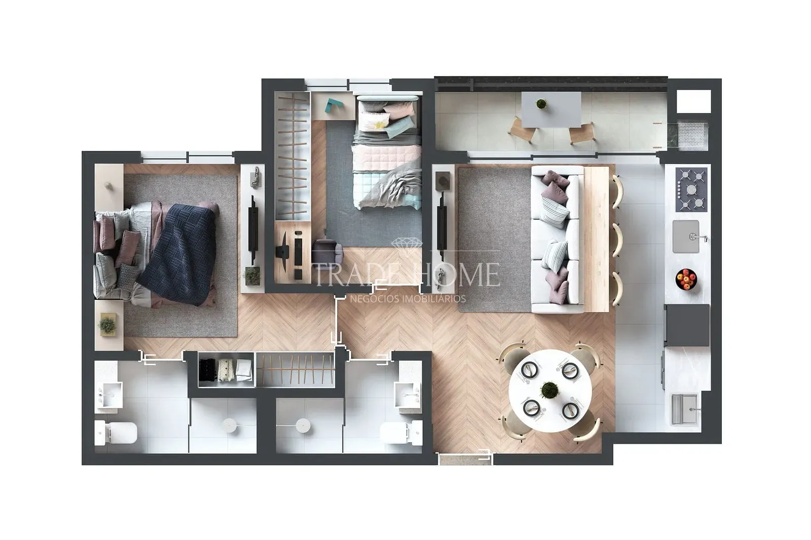 Apartamento, 2 quartos, 56 m² - Foto 25