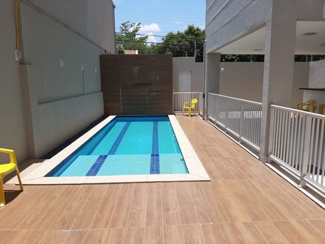 Foto do Apartamento - Apartamento para locação, Jardim Guanabara - Cuiabá-MT - 2 SUÍTES, 62m²-1 vaga, sacada, piscina, à 1000 m da UFMT | Lyah Jaudy Imóveis