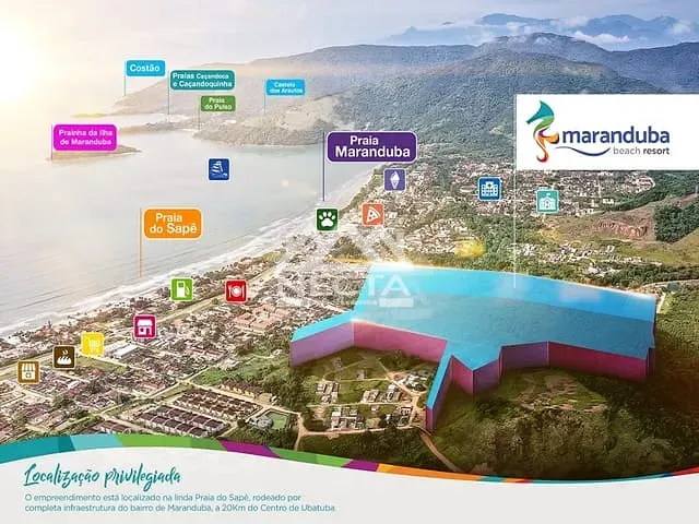 Apartamento com 54058m² 2 quartos e 2 banheiros, à venda, no bairro Praia do Sape em Ubatuba