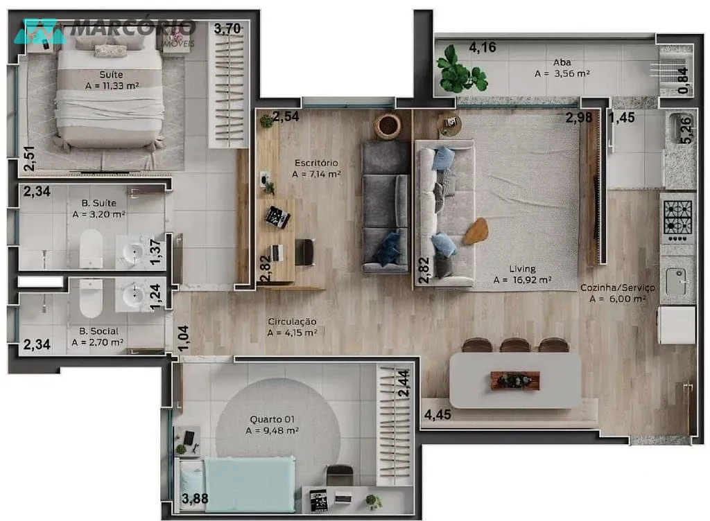 Apartamento, 3 quartos, 75 m² - Foto 23