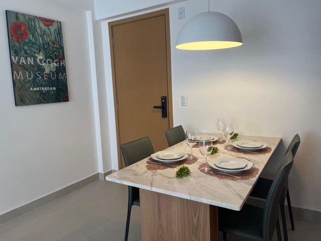 Apartamento para locação, mobiliado, Gyro Vaca Brava, Setor Bueno, Goiânia, GO