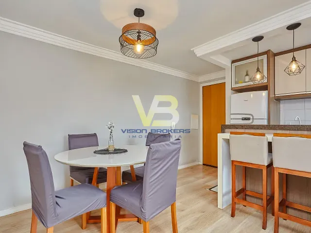 Apartamento com 60m² 2 quartos e 1 banheiro, à venda, no bairro Fazendinha em Curitiba