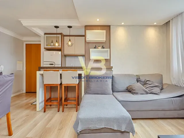 Apartamento com 60m² 2 quartos e 1 banheiro, à venda, no bairro Fazendinha em Curitiba