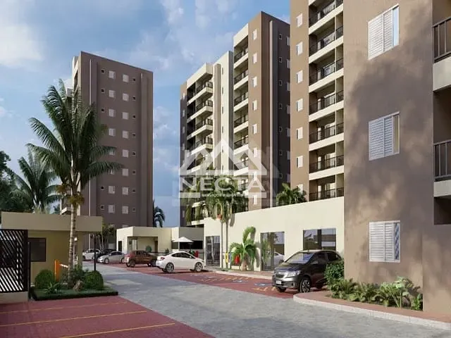 Apartamento com 56m² 2 quartos e 1 banheiro, à venda, no bairro Loteamento Vila Indaia em Caraguatatuba