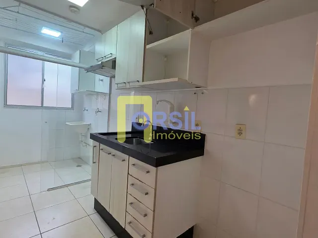 Apartamento com 47m² 2 quartos e 1 banheiro, para alugar, no bairro Vila Mogilar em Mogi das Cruzes