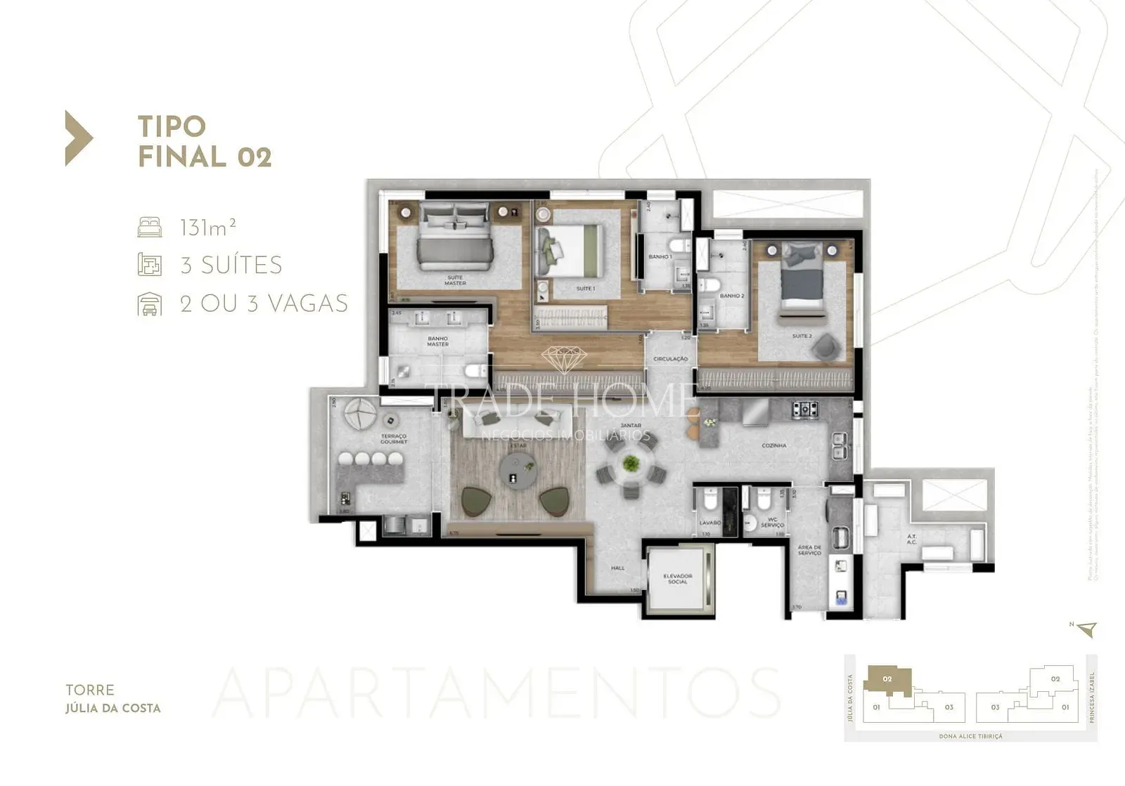 Apartamento, 3 quartos, 132 m² - Foto 21