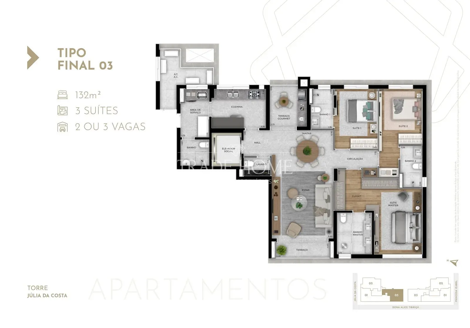 Apartamento, 3 quartos, 132 m² - Foto 22