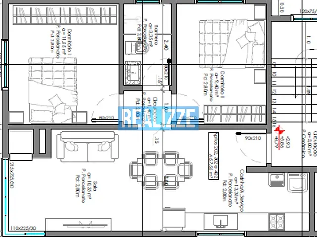 Apartamento 2 quartos e 1 banheiro, à venda, no bairro Jardim do Sol em Marau