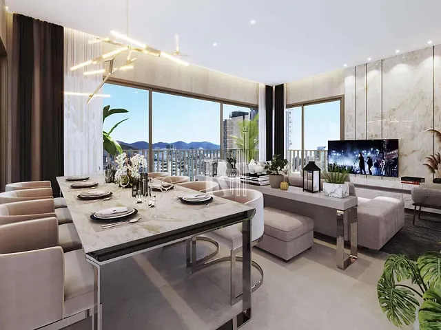 Apartamento 3 quartos e 4 banheiros, à venda, no bairro Meia Praia em Itapema