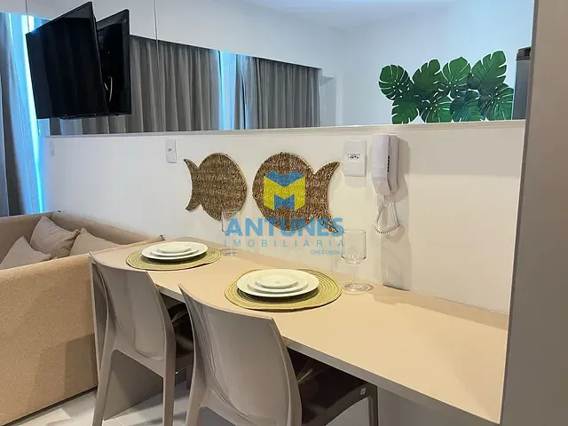 Apartamento com 28m² 1 quarto e 1 banheiro, à venda, no bairro Muro Alto em Ipojuca