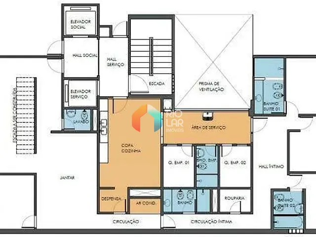 Apartamento com 234m² 4 quartos e 3 banheiros, à venda, no bairro Copacabana em Rio de Janeiro