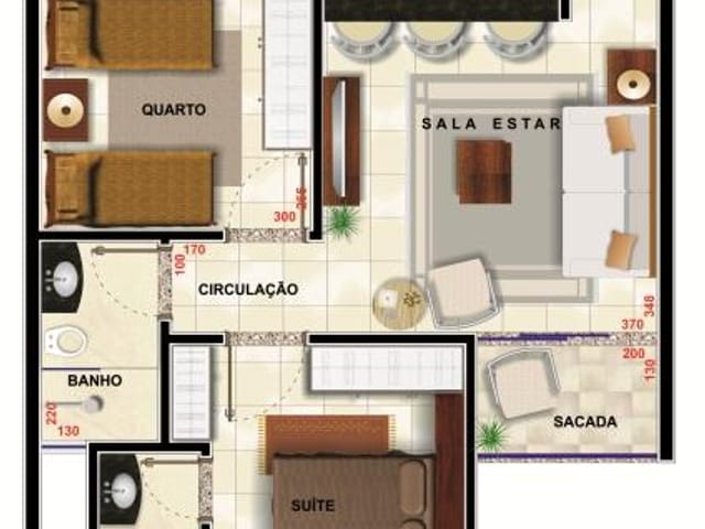 Foto do Apartamento - Apartamento à venda 2 Quartos, 59.74M², Nossa Senhora da Abadia, Uberaba - MG | Residencial Gladiador | ZUCATO IMOBILIARIA LTDA