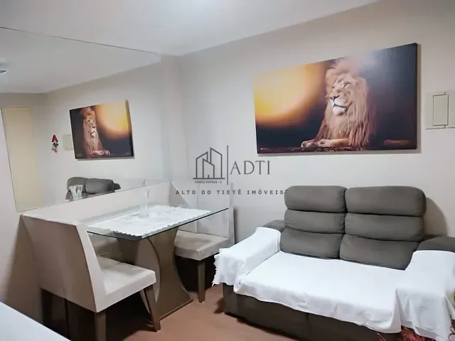 Apartamento 2 quartos e 1 banheiro, à venda, no bairro Conjunto Residencial do Bosque em Mogi das Cruzes