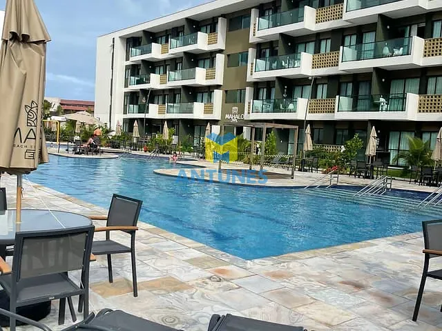 Apartamento com 28m² 1 quarto e 1 banheiro, à venda, no bairro Muro Alto em Ipojuca