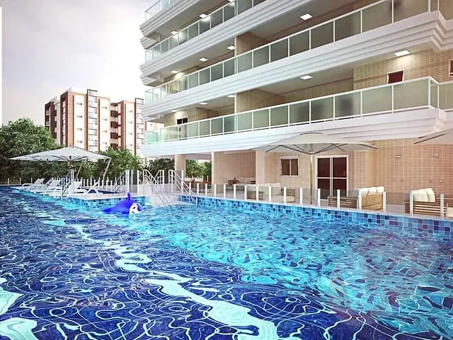 Apartamento 2 quartos e 2 banheiros, à venda, no bairro Caiçara em Praia Grande