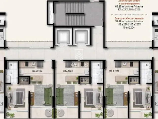 Apartamento 2 quartos e 1 banheiro, à venda, no bairro Jardim Apipema em Salvador