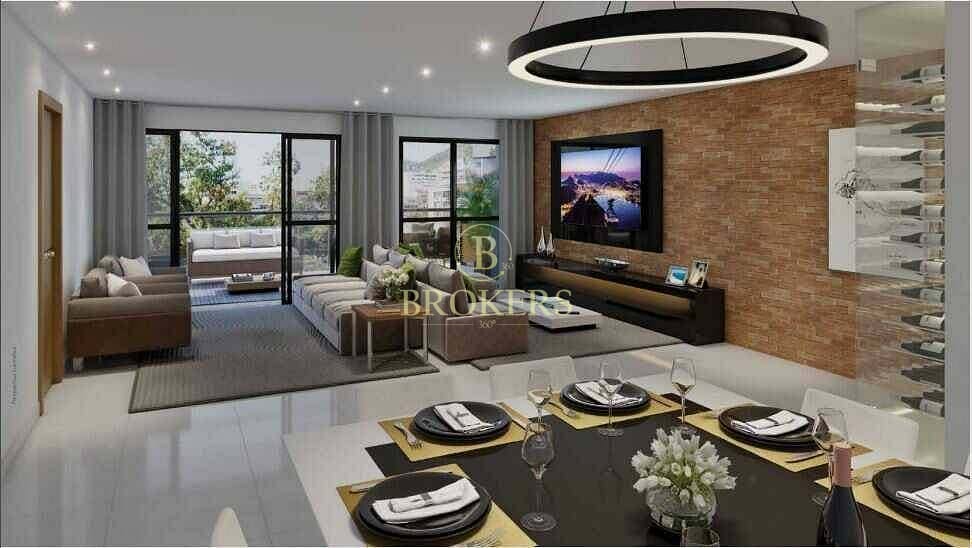 Apartamento a venda na Rua Oliveira Fausto, varanda, 4 quartos, 2 vagas, infraestrutura - Botafogo