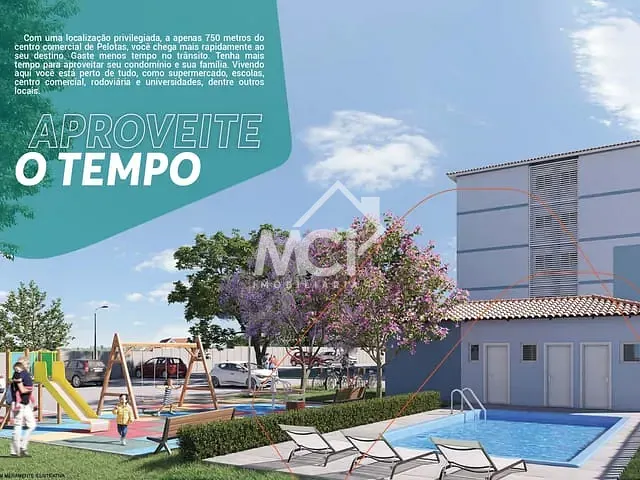 Apartamento 2 quartos e 1 banheiro, à venda, no bairro Centro em Pelotas
