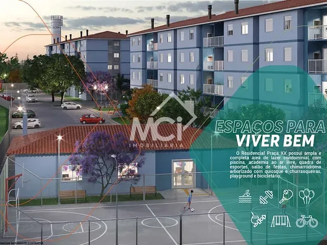 Apartamento 2 quartos e 1 banheiro, à venda, no bairro Centro em Pelotas