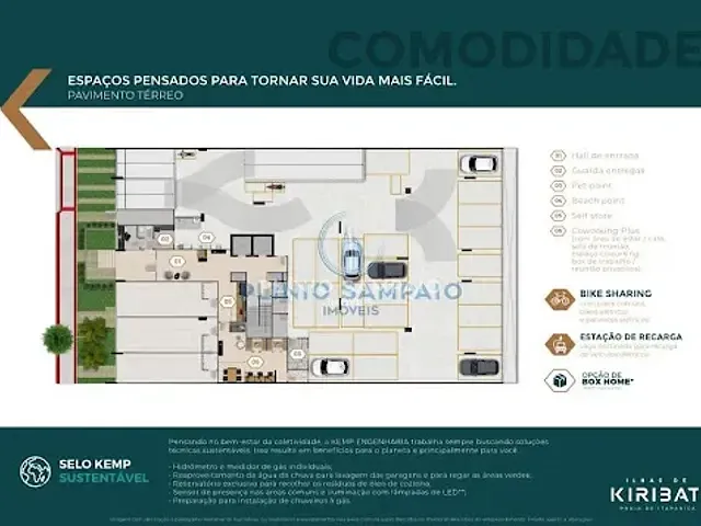 Apartamento com 57m² 2 quartos e 2 banheiros, à venda, no bairro Praia de Itaparica em Vila Velha