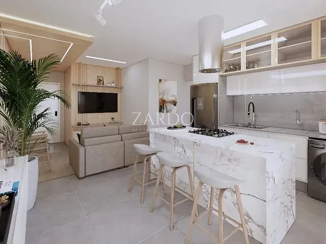 Apartamento 2 quartos e 2 banheiros, à venda, no bairro Palmas em Governador Celso Ramos