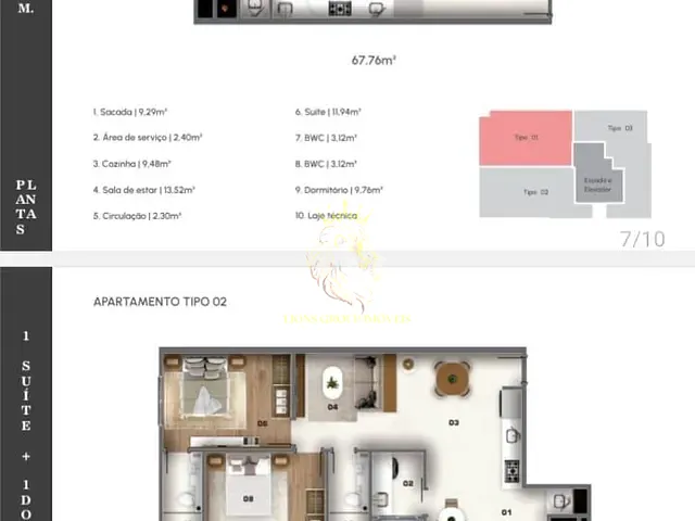 Apartamento 2 quartos e 2 banheiros, à venda, no bairro Areias em Camboriú