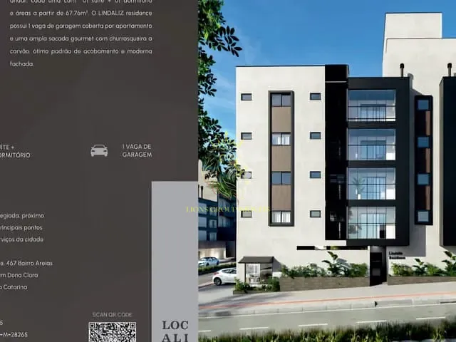 Apartamento 2 quartos e 2 banheiros, à venda, no bairro Areias em Camboriú