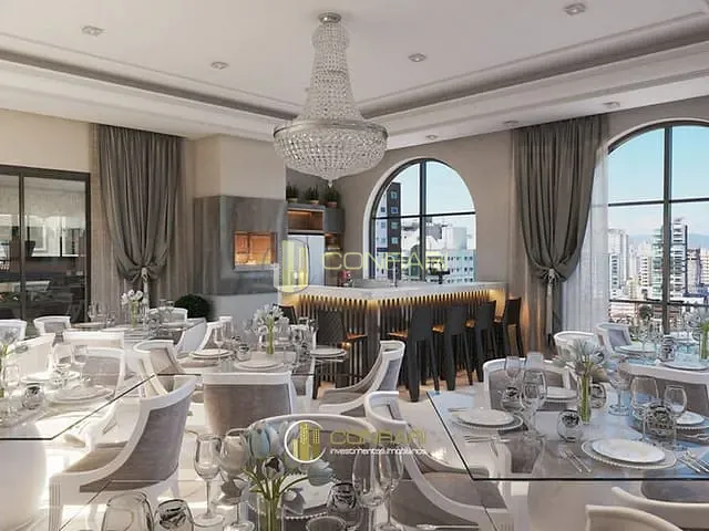 Apartamento com 140m² 3 quartos e 4 banheiros, à venda, no bairro Meia Praia em Itapema