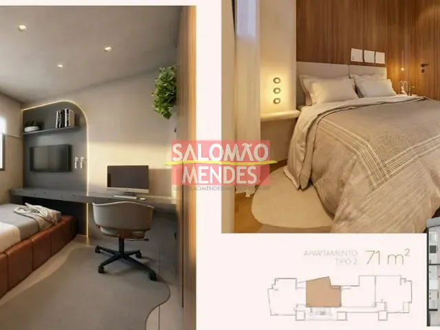 Apartamento 2 quartos e 2 banheiros, à venda, no bairro São Brás em Belém