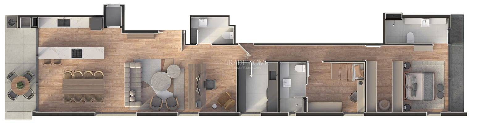 Apartamento, 1 quarto, 130 m² - Foto 33