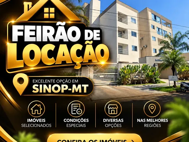 Apartamento 2 quartos e 1 banheiro, para alugar, no bairro Jardim Maringá em Sinop