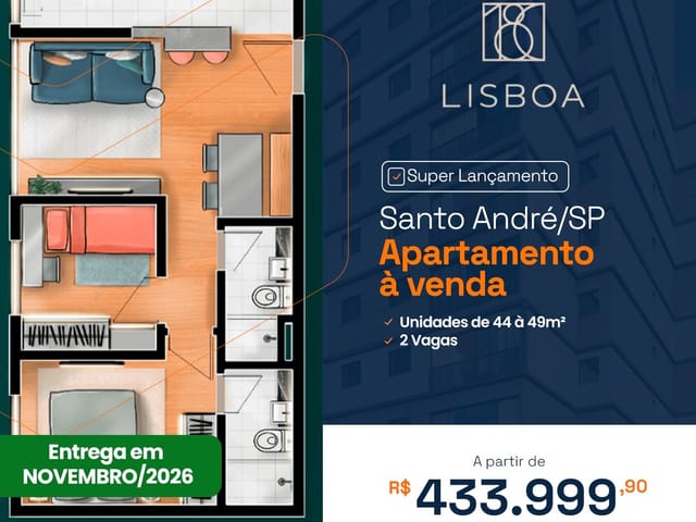 Foto do Apartamento - Apartamento à venda, Jardim Bela Vista, Santo André, SP | BRYANA IMÓVEIS