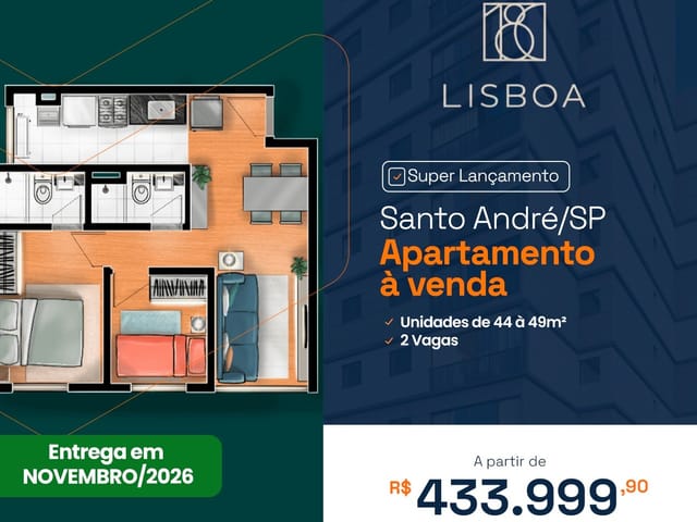 Foto do Apartamento - Apartamento à venda, Jardim Bela Vista, Santo André, SP | BRYANA IMÓVEIS
