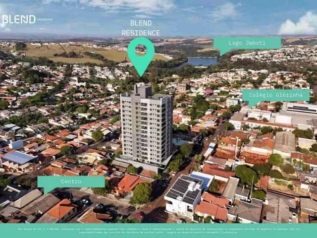Apartamento 2 quartos e 3 banheiros, à venda, no bairro Centro em Apucarana