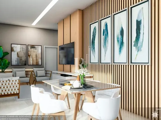 Apartamento com 92m² 2 quartos e 2 banheiros, à venda, no bairro Universitário em Tijucas