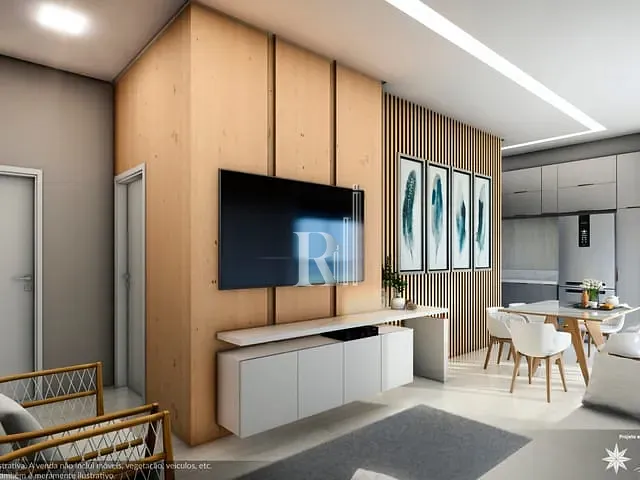 Apartamento com 92m² 2 quartos e 2 banheiros, à venda, no bairro Universitário em Tijucas