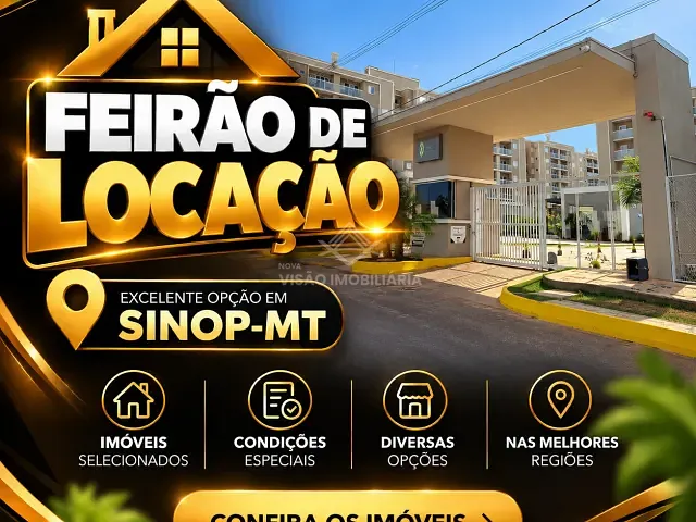 Apartamento 2 quartos e 2 banheiros, para alugar, no bairro Residencial Florença em Sinop