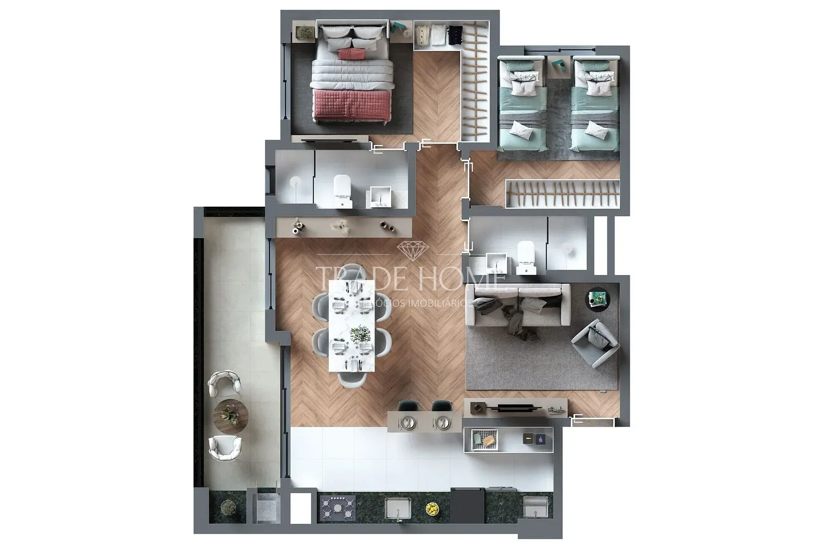 Apartamento, 2 quartos, 55 m² - Foto 28